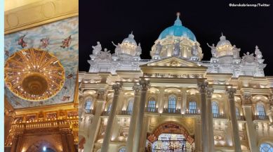 Durga Pooja, Durga Puja 2022 west bengal, Shree Bhoomi Sporting Club Durga Puja, Vatican City theme Durga Puja pandal, theme Durga Puja pandal 2022, viral Durga Puja pandal, indian express