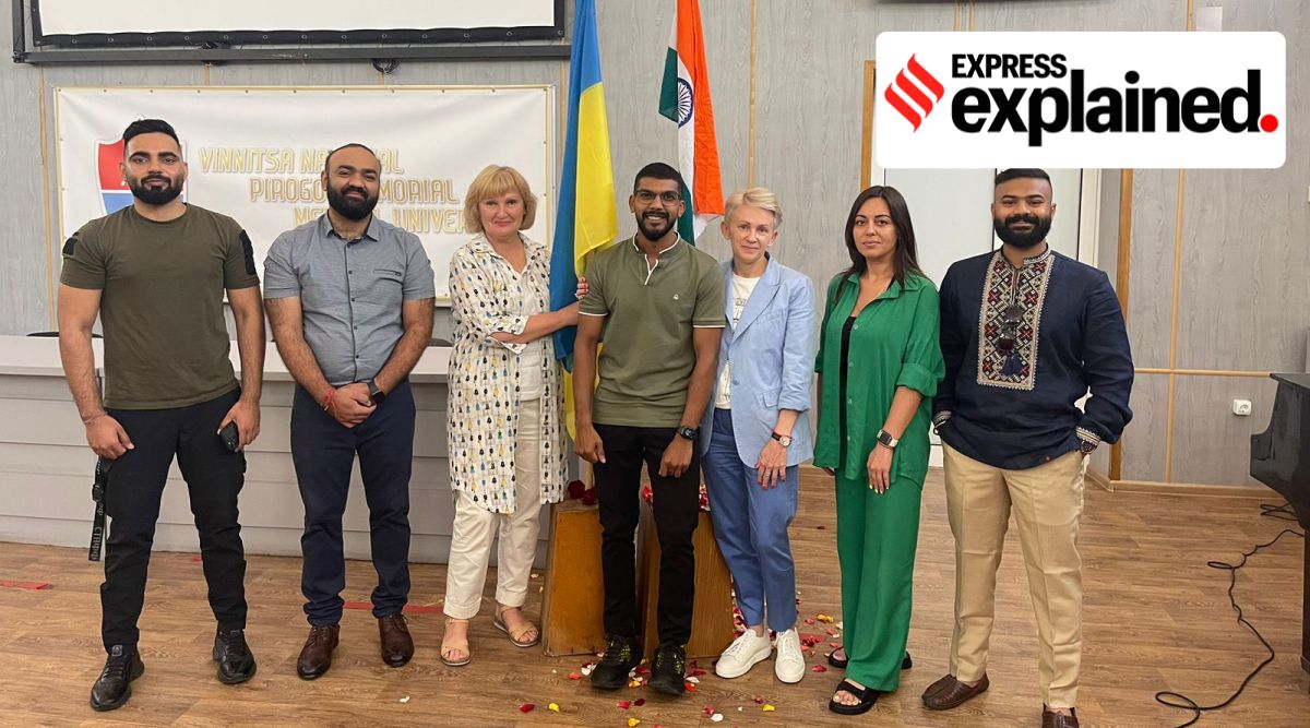 Students back at Vinnitsya National Medical University.