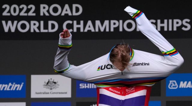 Tobias Foss, Tobias Foss earns rainbow jersey, Cyclist Tobias Foss,