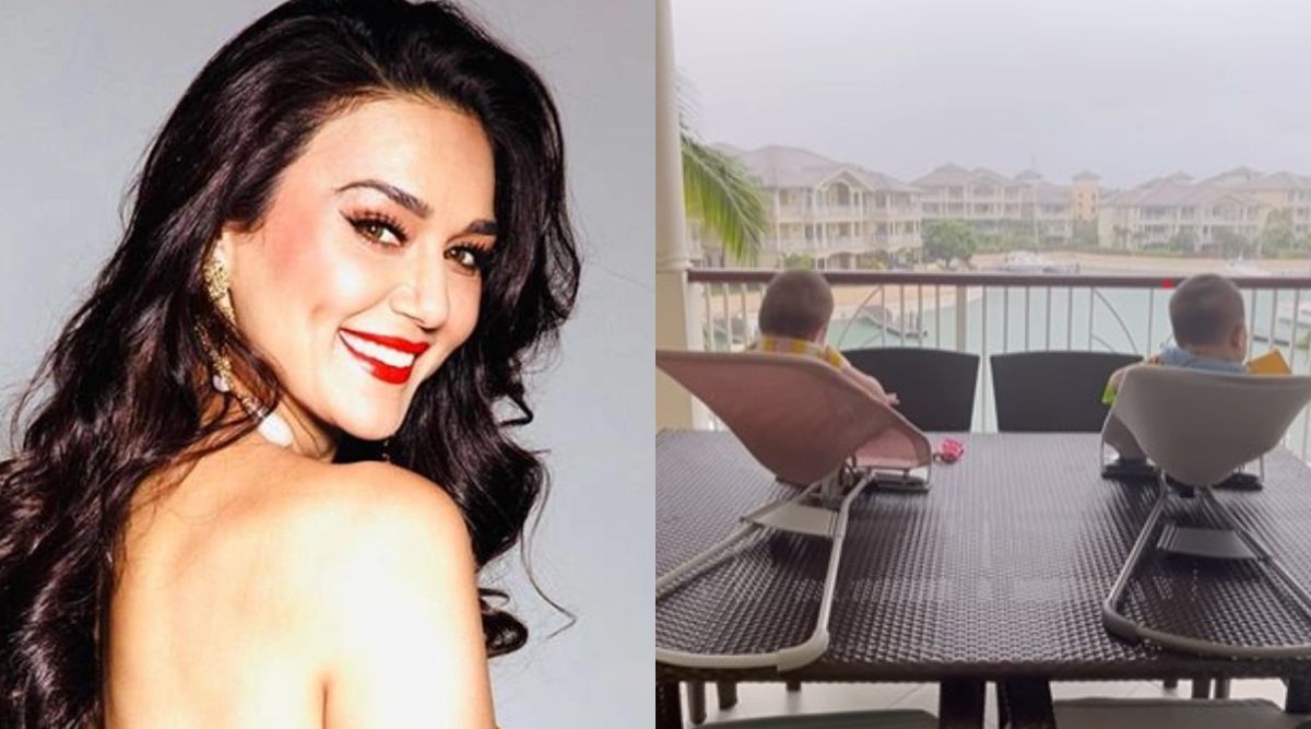 Preity Zinta shares adorable video of twins Jai and Gia enjoying their  first rain, watch | Bollywood News, The Indian Express