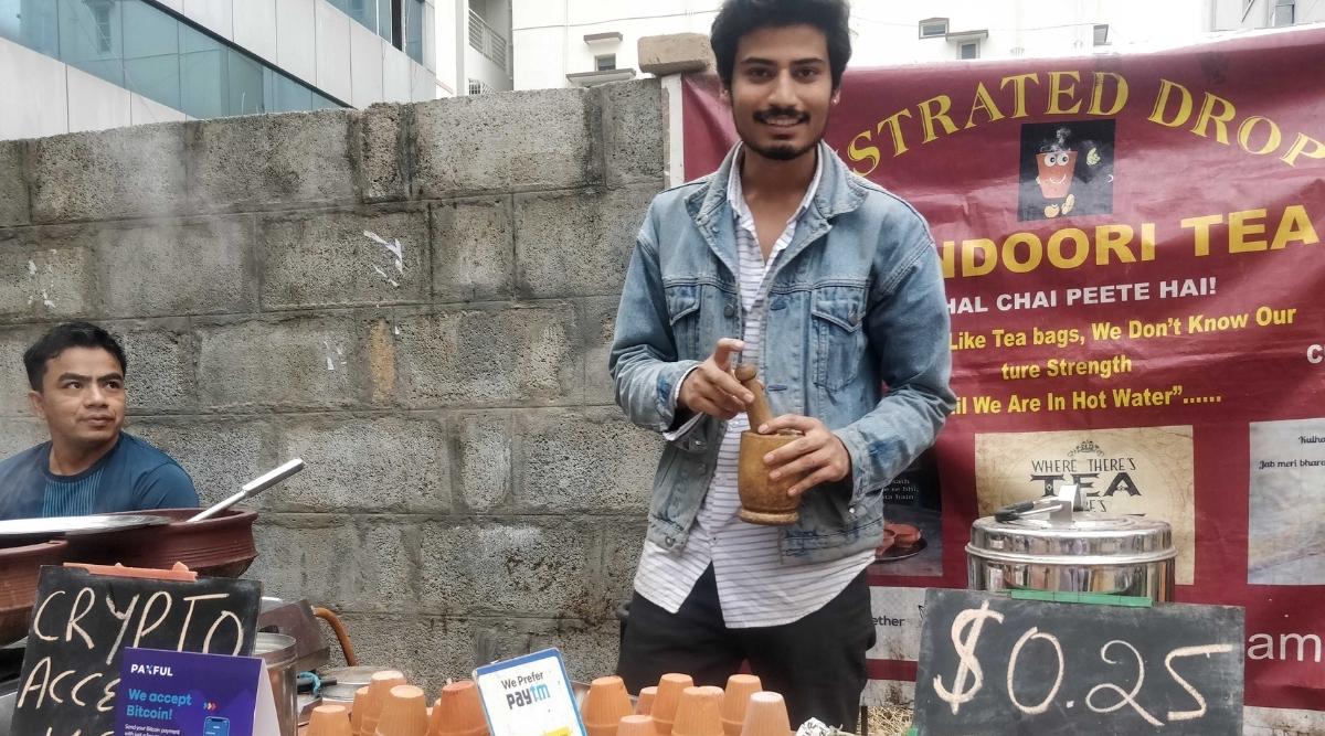 This college drop out started a tea stall that now accepts Bitcoin