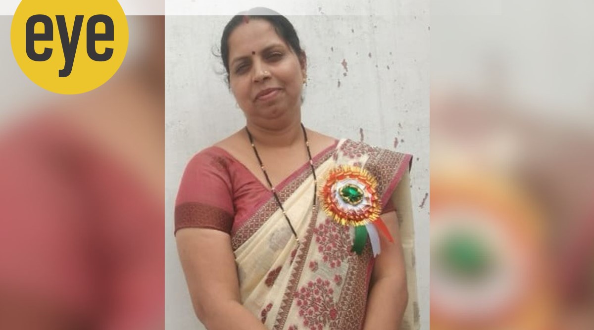 Hemlata Kumari, 37, Hindi teacher at Government Senior Secondary School, Barol, Ajmer, Rajasthan. (Credits: Hamza Khan)