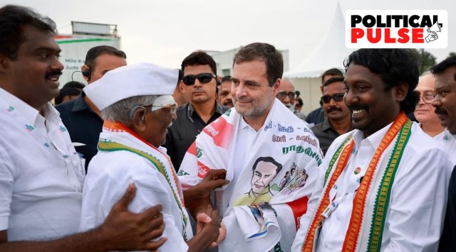 Rahul Gandhi on Day 1 of the Bharat Jodo Yatra (Express Photo)
