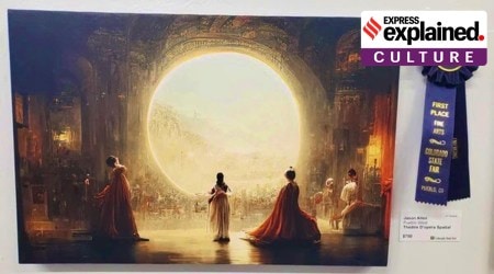 Jason Allen's “Théâtre D'opéra Spatial” or ‘Space Opera Theater’. (Twitter/@rgshanbhag)