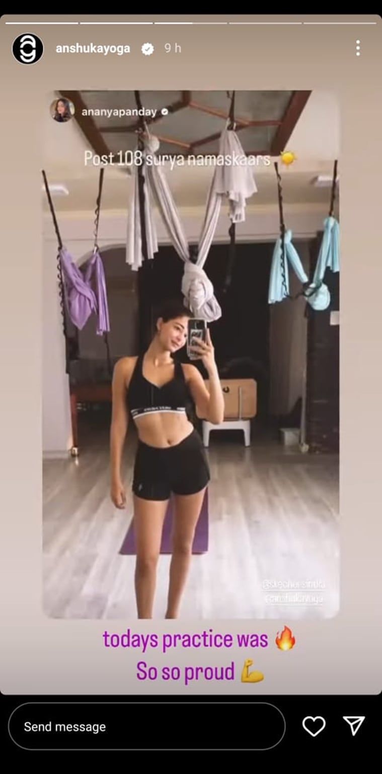 Ananya Panday showed her fitness level by pulling off this yoga asana; here  are the steps