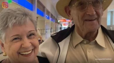 81 year old man meets 70 year old sister, elderly man meets sister after 70 years, brother sister meeting, indian express