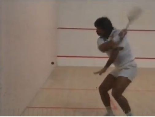 Jahangir's backhand shot