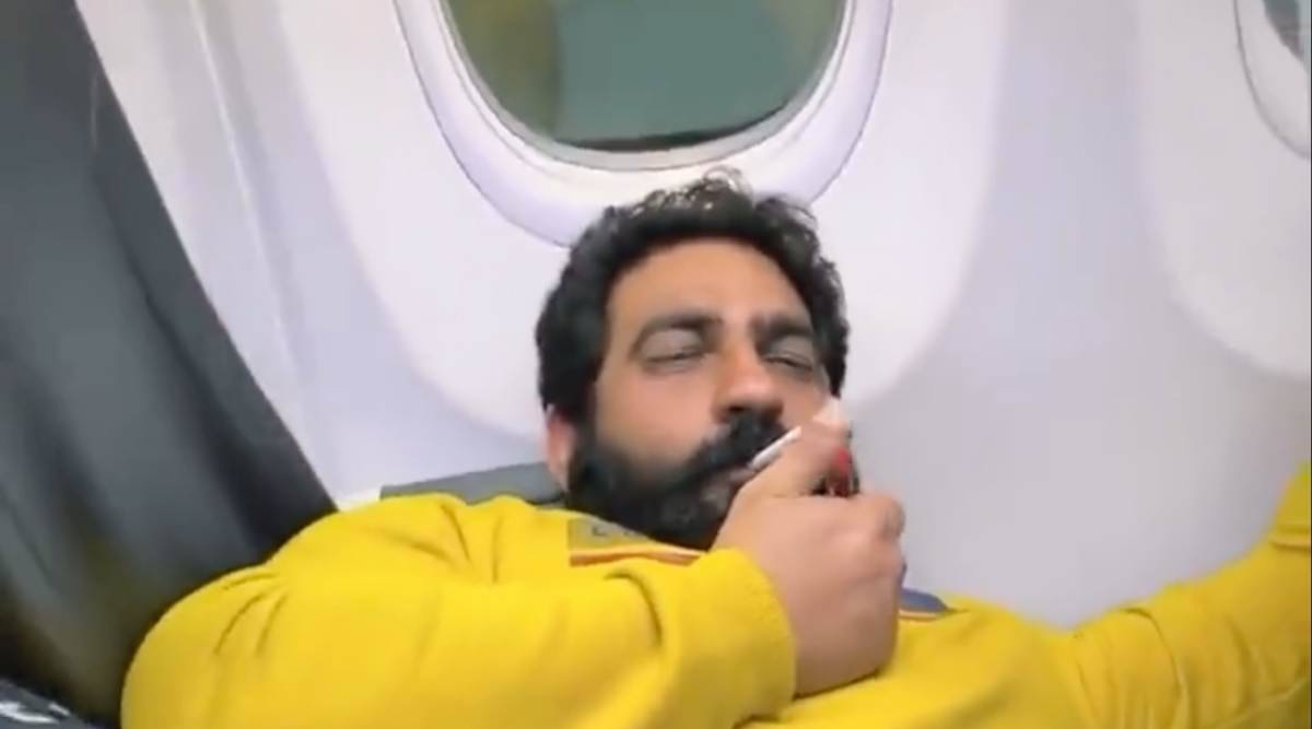 Smoking-on-plane video: Lookout circular issued against social media  influencer Bobby Kataria | Cities News,The Indian Express