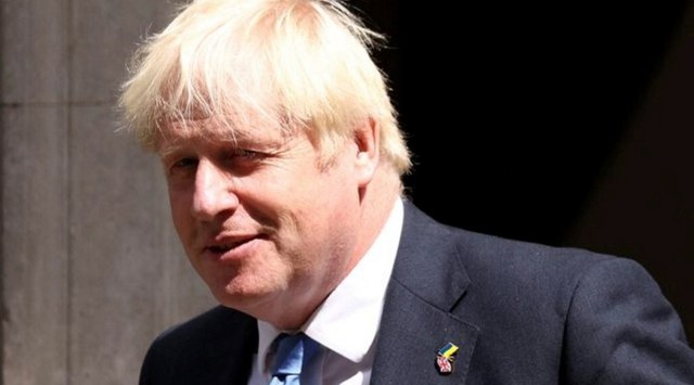 British Prime Minister Boris Johnson walks outside Downing Street in London, Britain, July 20, 2022. (REUTERS)