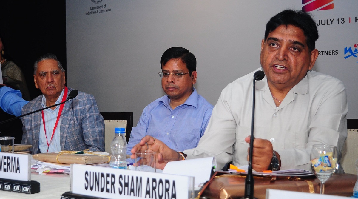 Sunder Sham Arora said he was asked about his property details and the affidavits he had filed while contesting three elections. (Express File Photo)