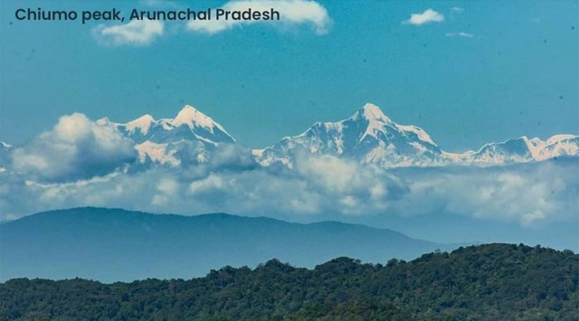 Chiumo peak, 6,890m close to the McMohan Line, Arunachal Pradesh. (Image credits: Facebook/ MyGov Arunachal Pradesh)