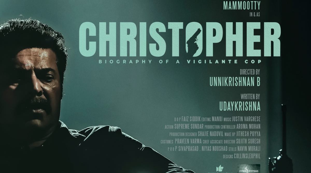 Mammootty is a 'vigilante cop' in Christopher, see first look poster | Entertainment News,The Indian Express
