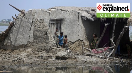 The catastrophic flooding in Pakistan is believed to be the result of climate change. While climate change affects everyone, the poor suffer the most.  (AP Photo)