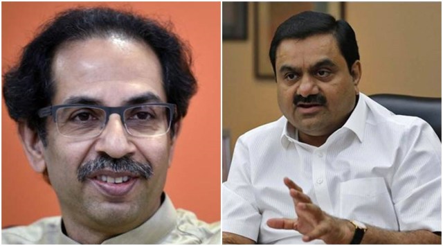 Shiv Sena president Uddhav Thackeray and Gautam Adani. (File photo)