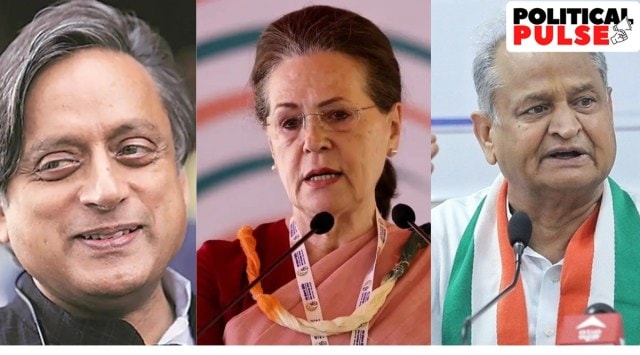 Lok Sabha MP Shashi Tharoor has declared he will contest for the top post and will file his nomination papers on September 30, while Congress president Sonia Gandhi is reaching out to senior leaders to find a way out. (Express File)