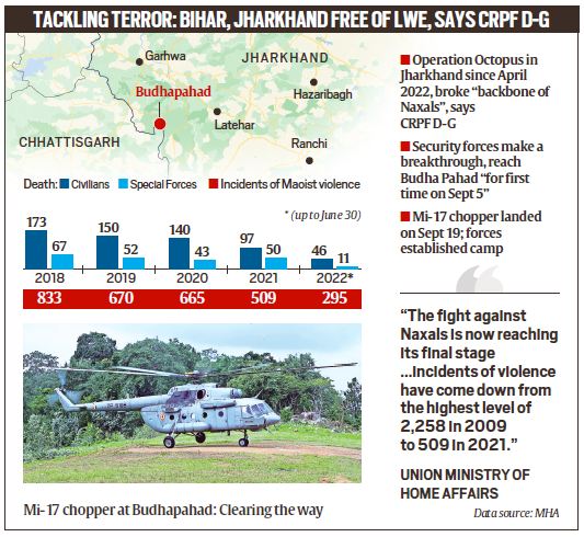 CRPF claims big breakthrough, clears Jharkhand Maoist hub