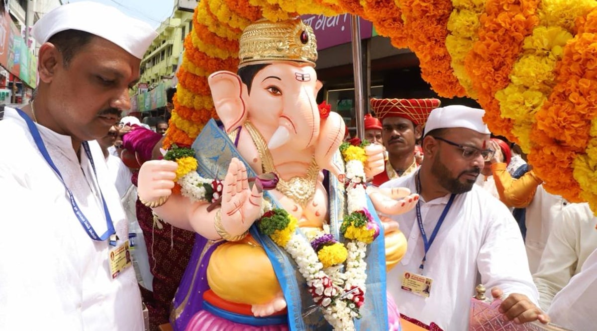 Ganeshotsav Punes Five Manache Ganpati Mandals Keep Celebrations Simple Pune News The 5323