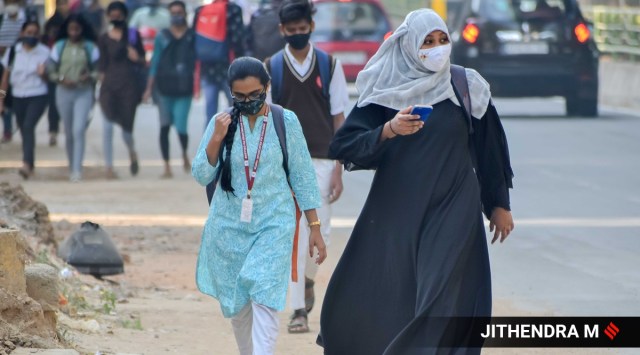 What began as a quest to re-establish the fundamental and constitutional right to religious freedom by a group of young Muslim women in Karnataka is now being heard in the Supreme Court. 
 (Express photo by Jithendra M)