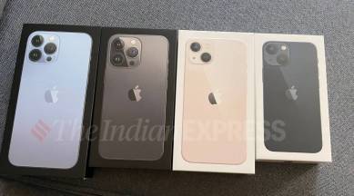 Apple iPhone 13 series is seen in this photo