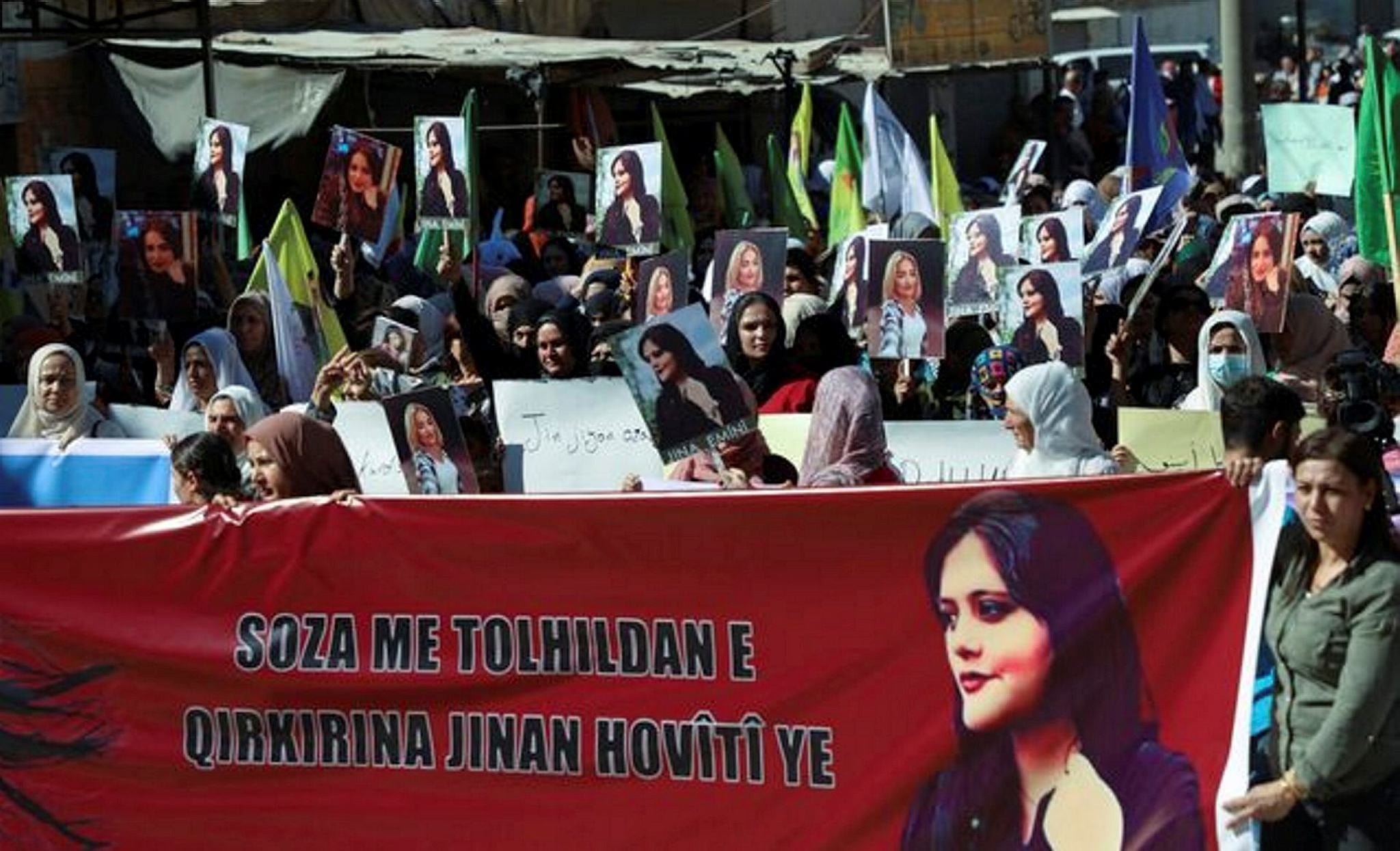 Women take centre stage in anti-government protests shaking Iran
