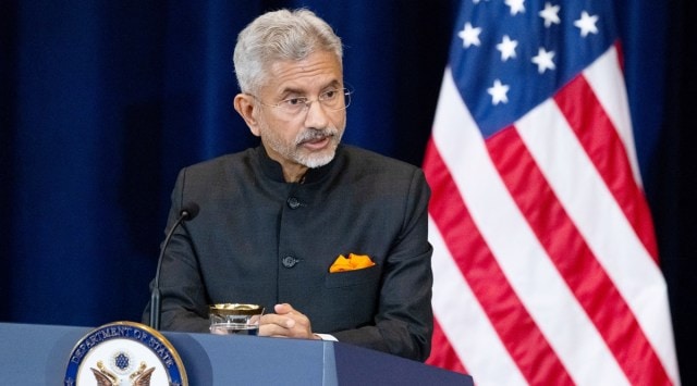 Foreign Minister Subrahmanyam Jaishankar attends a press conference with US Secretary of State Antony Blinken at the State Department in Washington, US, Sept 27, 2022. (Reuters)
