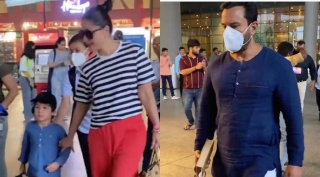 Saif Ali Khan, Kareena Kapoor return to Mumbai after Pataudi vacation ...