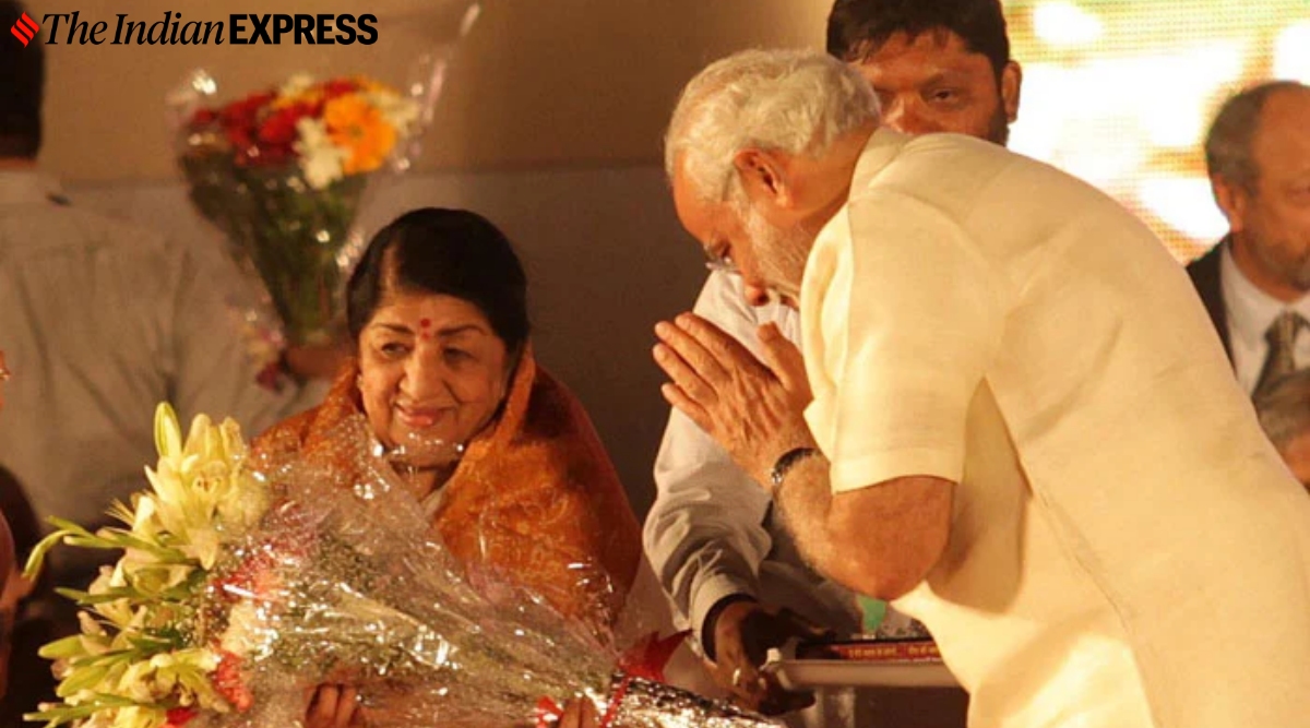 narendra modi, lata mangeshkar