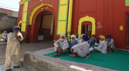 At Bhagwant Mann's native village Satoj (Express Photo/Gurmeet Singh)