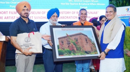 Padma Shri poet Dr Surjit Patar was the guest of honour at the event. Among the dignitaries were Ludhiana police commissioner Kaustubh Sharma, ADC (Urban Development) Anita Darshi, ACA GLADA Amrinder Singh Malhi among others.
(Express Photo)