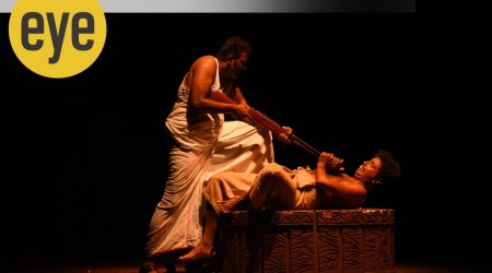 A scene from KP Suveeran’s play Bhaskara Pattelarum Thommiyude Jeevithavum. (Courtesy: Teamwork Arts)
