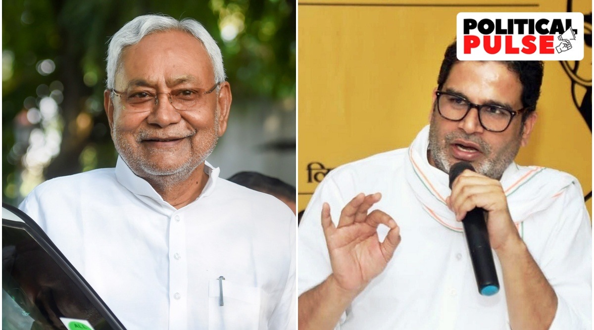 Bihar CM Nitish Kumar (left) and poll strategist Prashant Kishor (right). (PTI Photo)