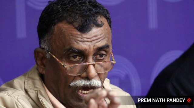 Sreekumar is facing charges of alleged fabrication of evidence (Express photo by Prem Nath Pandey)