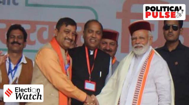 Himachal Pradesh BJP president Suresh Kumar Kashyap with PM Narendra Modi. (Photo: Twitter/@iSureshBjp)