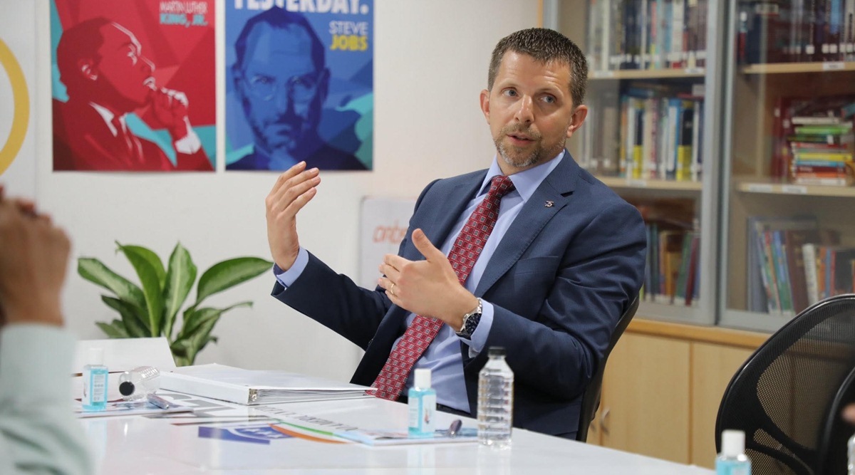 Consul General Mike Hankey at the US Consulate General Mumbai (Express)