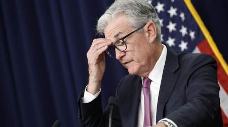 Jerome Powell, chairman of the US Federal Reserve, speaks during a news conference following a Federal Open Market Committee (FOMC) meeting in Washington, DC, US on Wednesday, July 27, 2022. (Bloomberg)
