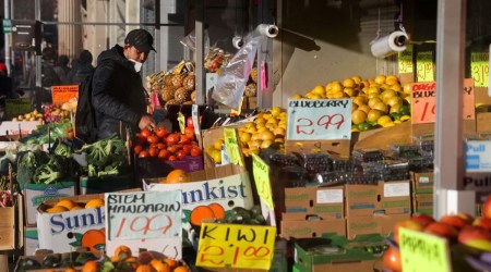 Overall inflation is slowing as goods prices retreat after surging earlier this year amid a loosening of bottlenecks in global supply chains and a shift in spending back to services. (Reuters)