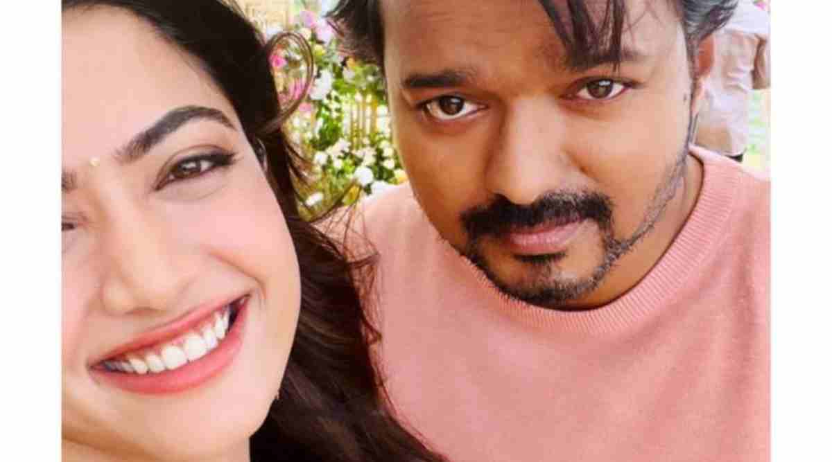 Vijay, Rashmika Mandanna on the sets of Varisu. (Photo: baraju_SuperHitTwitter)