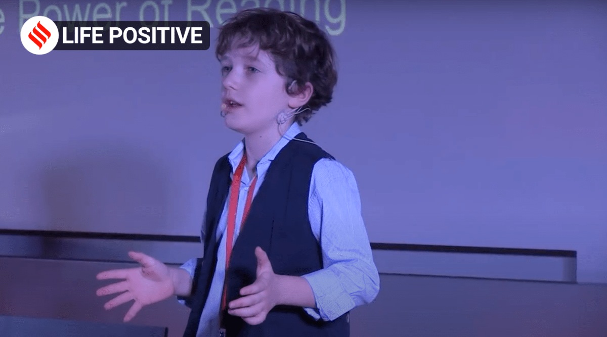 The young one talks about a passion that changed his life: reading.
(Source: TEDx Talks/Youtube)