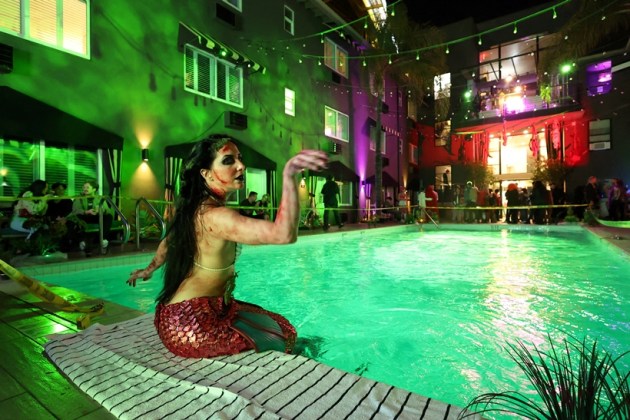 Halloween party at hotel
