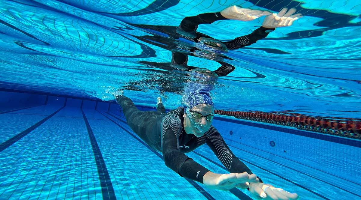 Brrrr! Wetsuits required as French outdoor pool cuts heating