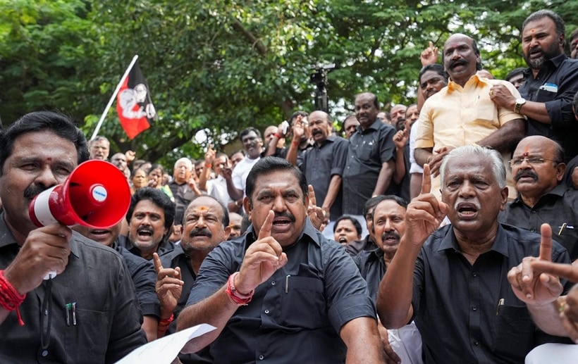 AIADMK Cadre Led By EPS Detained For Staging Protest As Rival Faction ...