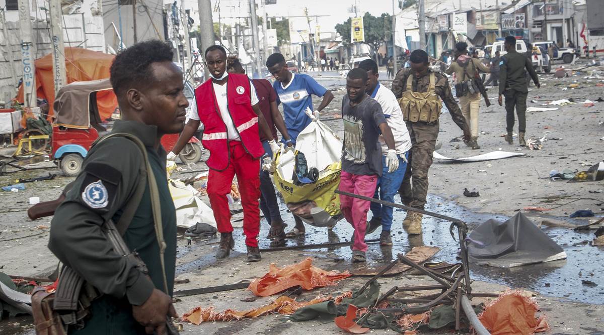 Somalia blast, somalia explosion, somalia president