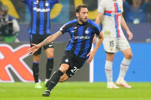 Inter Milan's Hakan Calhanoglu 