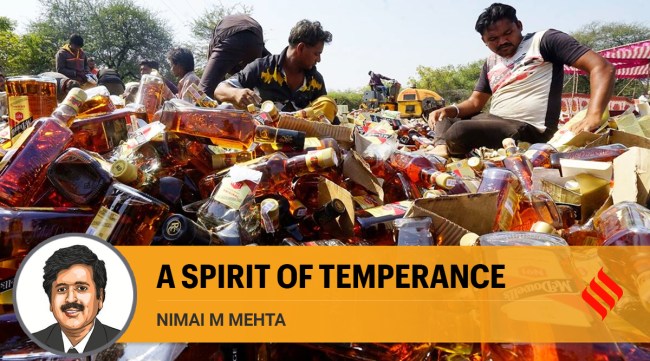 The demand for alcohol in India is fuelled by the conspicuous consumption preferences of an aspiring, upwardly mobile middle class. As a result, alcohol is one intoxicant whose consumption by households is being normalised and glamourised to an extent that one does not see with any other drug. (Representational/Express Archives)