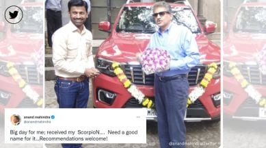 Anand Mahindra, Scorpio-N, SUV, Mahindra&Mahindra, M&M, car, Anand Mahindra buys new car, car showroom, delivery, suggest names, Twitter, viral, trending
