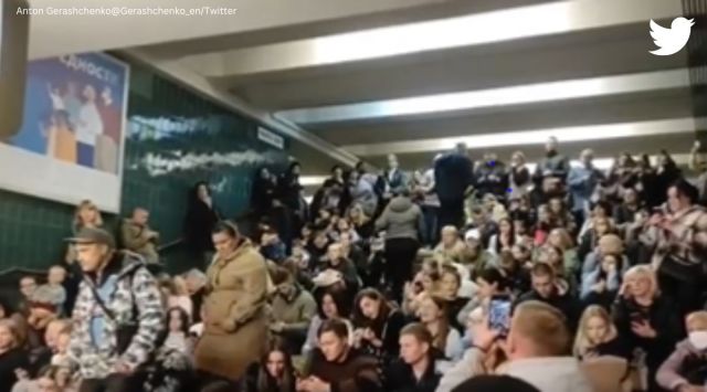 ukrainians sing national anthem in subway, ukraine, ukraine russia war, crimea bridge collapse, indian express