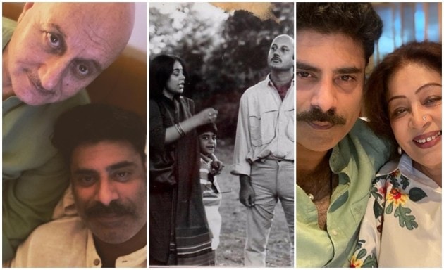 Anupam Kher-Kirron Kher celebrate son Sikandar Kher's birthday