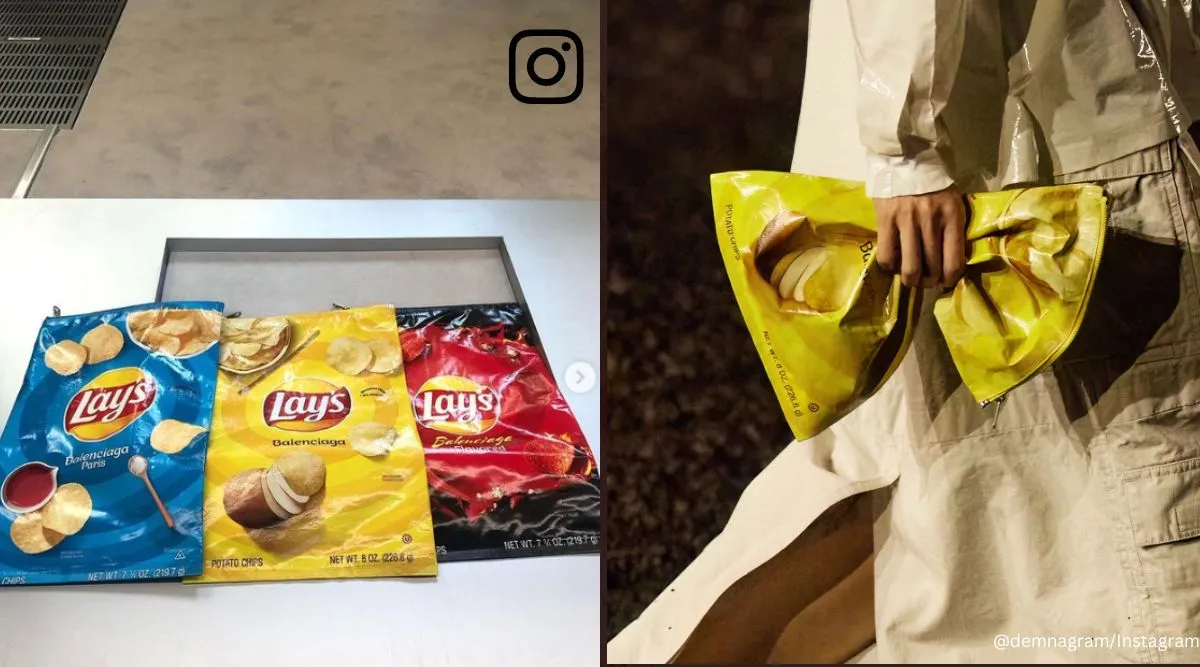 But why': Balenciaga teams up with Lay's to make bag that looks like a pack of potato chips | Trending News,The Indian Express