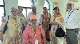 Bishan Singh Bedi at Kartarpur gurdwara, Bishan Singh Bedi Kartarpur Corridor, Bishan Singh Bedi, Indian Express, India news, current affairs, Indian Express News Service, Express News Service, Express News, Indian Express India News
