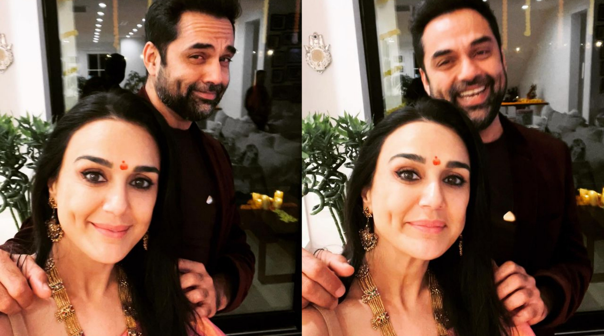Preity Zinta and Abhay Deol celebrate 'dimpavli' together, compete over  'who has deeper dimples' | Bollywood News - The Indian Express